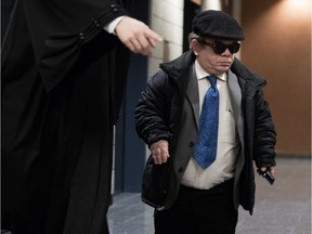 Montreal actor Paul Cagelet arrives at the courthouse in Montreal March 28, 2018.