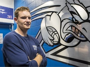 Alouettes quarterback Jeff Mathews at Olympic Stadium in Montreal on Thursday, July 5, 2018.