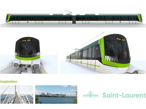 The Saint-Laurent model: One of three finalists for the design of the future REM trains. CDPQ Infra, managing the project, is asking the public to pick their favourites.