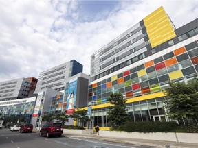 The McGill University Health Centre superhospital on the Glen site on Décarie Blvd.