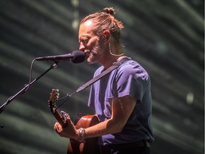 Thom Yorke of Radiohead at the first of two shows at the Bell Centre in Montreal on Monday July 16, 2018.