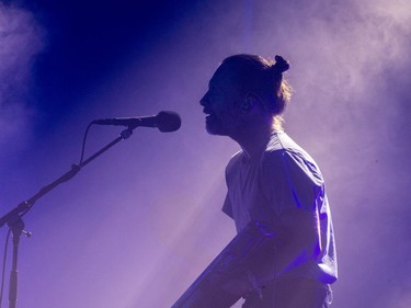 Thom Yorke of Radiohead at the first of two shows at the Bell Centre in Montreal on Monday July 16, 2018.