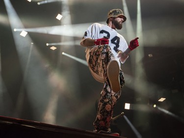 Fred Durst of Limp Bizkit performs during the Heavy Montreal Festival on Sunday, July 29, 2018.