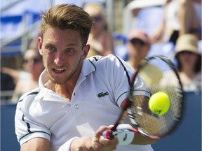 Seventh-seeded Filip Peliwo is the former No. 1 junior tennis player in the world. granby tennis, National Bank challenger