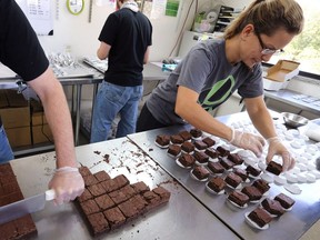 The process to get marijuana edibles, like these pot-infused brownies in Colorado, to the Canadian market could be complicated.