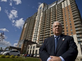 Résidences Soleil founder Eddy Savoie outside the Manoir Laval on Tuesday, June 2, 2009.