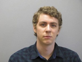 This Sept. 6, 2016 file photo released by the Greene County Sheriff's Office shows Brock Turner at the Greene County Sheriff's Office in Xenia, Ohio, where he officially registered as a sex offender.
