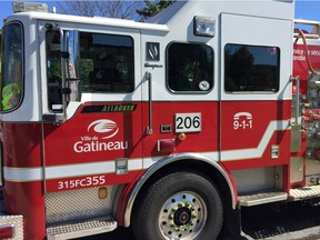 A Gatineau fire truck.