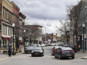 Margaret St. in downtown Plattsburgh: "For Montreal, we have evolved from beach to beachhead, promoting Quebec's success in the U.S. market," Garry Douglas writes.
