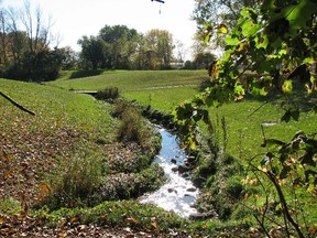 Part of the Little St. Pierre River wends through the Meadowbrook Golf Course, appeal, sewer, bury