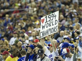 Montreal Expos fans show their loyalty at a pre-season game in 2014.