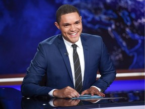 The Daily Show “has shifted from being a space of fake news to a space where we’re dealing with real news,” host Trevor Noah says, “but what we’re trying to do is provide some sort of catharsis and comedy, so that you’re not just living in a constant state of panic, gloom and terror.”
