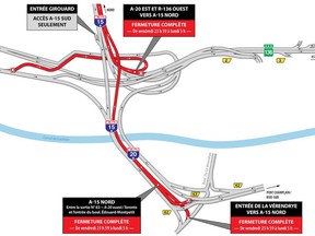 Turcot Interchange closures this weekend.