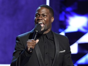 Kevin Hart, seen here performing at the 2015 Just for Laughs, is back and this time he's getting a prize.