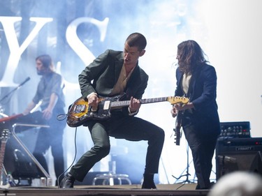 Arctic Monkeys perform at Osheaga in Montreal, Saturday, August 4, 2018.