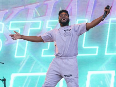Khalid performs at Osheaga in Montreal, Saturday August 4, 2018.