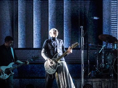 Billy Corgan of Smashing Pumpkins at the Bell Centre in Montreal on Tuesday August 7, 2018.