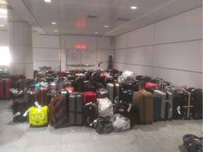 "A coat check at a restaurant does a way better job with your jacket than Air Canada does to protect your suitcase," says Kyle Rougeau. Photo courtesy Kyle Rougeau