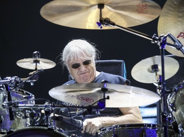 Deep Purple drummer Ian Paice during concert in Montreal Wednesday August 29, 2018.