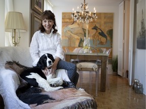 Marie Blouin Nightingale and her dog Tintin: "Every day is like a Saturday,” new retiree says.