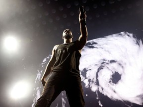 Drake performs at Montreal's Bell Centre in October 2016. Although he continues to smash streaming records, critics have been divided by his recent albums.