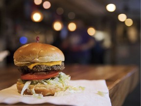 The Impossible Burger at Stella's, in Bellevue, Neb., is made from plant protein. Increasingly, restaurants, including fast food establishments, are offering vegan options.