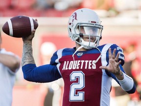 Alouettes quarterback Johnny Manziel will get his first taste of CFL regular-season action Friday night at Molson Stadium against the TIger-Cats.
