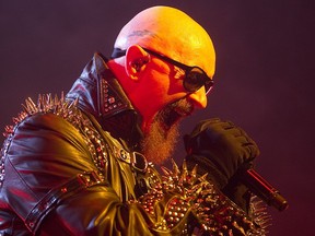 Rob Halford of Judas Priest at the Bell Centre in 2011: operatic wails and patentable shrieks.