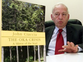Longtime Liberal MNA John Ciaccia played a central role as negotiator during the 1990 Oka Crisis.