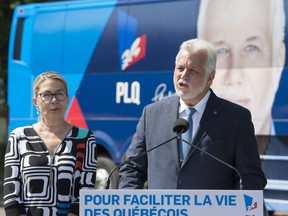 "Some say 'It’s all the same,'" Couillard said, referring to complaints the CAQ and the Liberals are promoting similar centralist positions. “Now, it's not the same at all. Now, there is an absolutely fundamental choice.”