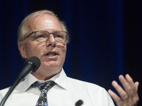 Parti Quebecois Leader Jean-Francois Lisee speaks during a nomination event during a campaign stop in the Montreal riding of Rosemont, Sunday, August 26, 2018.