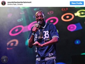 Snoop Dog made a surprise appearance, performing at Tweed in Smiths Falls on Saturday, August 25, 2018.