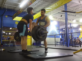 A YouTube video shows a physical altercation between two men at a Buzzfit gym in Montreal.