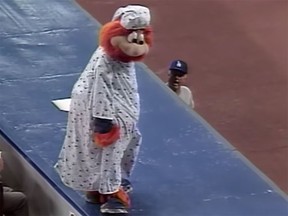 On Aug. 23, 1989, Montreal Expos mascot Youppi was ejected from a game against the Dodgers.