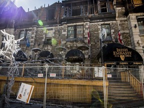 The Irish Embassy Pub & Grill, which was ravaged by fire in March, has played host to Canadian prime ministers and other political figures in recent years.