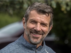 Canadiens general manager Marc Bergevin at the start of the club's annual golf tournament at Laval-sur-le-lac on Sept. 10, 2018.