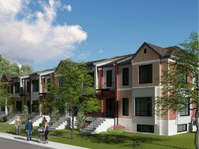 City council has asked a developer to revise submitted plans (illustrated) for a townhouse project, which is to replace a strip mall on Walton Ave. in Pointe-Claire.