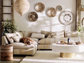 Warm beige tones, earthy and ethnic elements play big for the 2019 home decor trends.