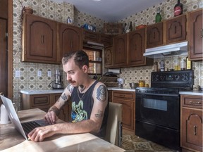 Frederic Bigras, 28, works in his deliciously retro kitchen in St-Henri.