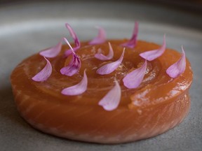 Le Petit Mousso's smoked trout was twirled into a round like a danish.