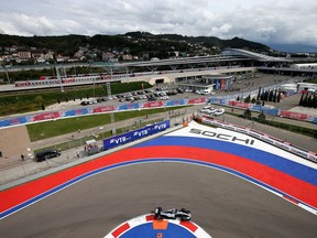 Valtteri Bottas steers his Mercedes during Friday practice at Sochi Autodrom ahead of the Russian Grand Prix. Bottas has yet to win a race this season.