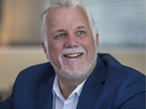 Philippe Couillard met with the Montreal Gazette's editorial board on Monday. Among the changes to come if the Liberals are re-elected, he said: a "change in tone" in health care.