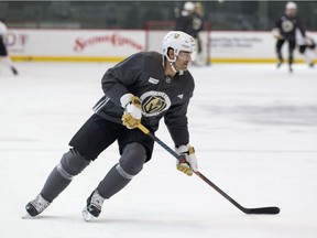 Newly acquired Vegas Golden Knights forward Max Pacioretty skates during practice at City National Arena in Las Vegas on Sept. 12, 2018.