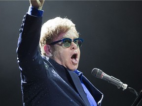 Elton John at the Bell Centre in 2014: his creative hot streak from 1970 through 1975 has very few equals in pop history.