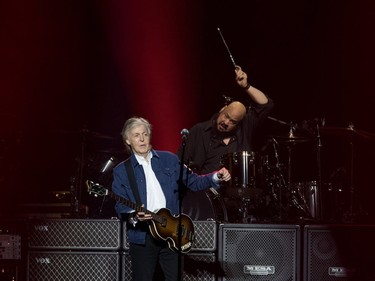 Paul McCartney in his Freshen Up Tour at the Bell Centre in Montreal on Thursday, Sept. 20, 2018.