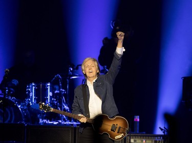 Paul McCartney in his Freshen Up Tour at the Bell Centre in Montreal on Thursday, Sept. 20, 2018.