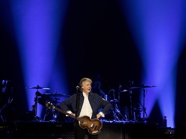 Paul McCartney in his Freshen Up Tour at the Bell Centre in Montreal on Thursday, Sept. 20, 2018.