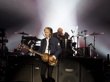 Paul McCartney in his Freshen Up Tour at the Bell Centre in Montreal on Thursday, Sept. 20, 2018.