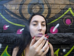 A+Dispensary budtender Eartha Masek-Kelly in Toronto's Kennsington Market, Monday September 17, 2018.