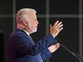 Quebec's labour shortage, says Liberal Leader Philippe Couillard, can only be fixed through "training, participation, automation and immigration."